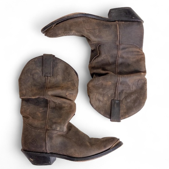 Double H Shoes - Double H Brown Leather Cowboy Boots